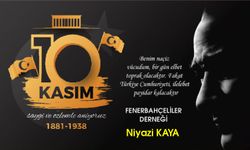 10 Kasım Atatürk'ü anma günü-Fenerbahçeliler Derneği Niyazi Kaya