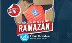 Ülkü Ocakları Bolu İl Başkanlığı'ndan İhtiyaç Sahiplerine Ramazan Ayı Yardımı