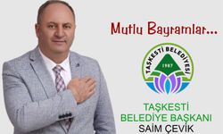 TAŞKESTİ BELEDİYE BAŞKANI KURBAN BAYRAMI KUTLAMASI-SAİM ÇEVİK