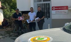 Köy köy dolaşıp orman yangını uyarısı yaptılar