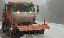 Bolu Dağı'nda beklenen kar başladı