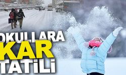 Bolu’da 4 ilçede kar tatili