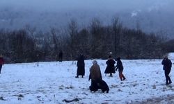 Bolu’ya Kar yağışı başladı