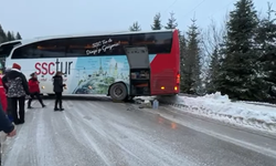 Kartalkaya Yolunda Zincir Takma Krizi: Yol Kapanınca Otobüs Kaydı