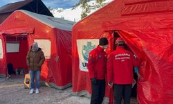 Kartalkaya'da sahra hastanesi kuruldu