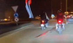 Bolu Kanal Yolu'nda Plakasız Motorlu Şahıslar Kaçtı