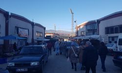 Bolu Pazaryeri Otopark Girişinde Yoğunluk