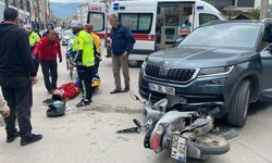 Bolu'da cip ile motosiklet çarpıştı: 1 yaralı