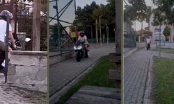 Çocuk Parkı Motor Pistine Döndü! Aileler İsyanda