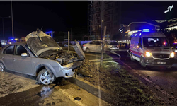 Alkollü sürücü kendini elektrik direğinde buldu