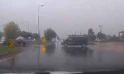 Bolu’da yağışlı havada kaza ucuz atlatıldı