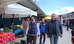 Zabıta ekiplerinden pazaryerinde sıkı denetim