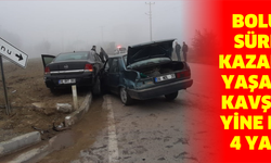 Bolu’da sürekli kazaların yaşandığı kavşakta yine kaza: 4 yaralı
