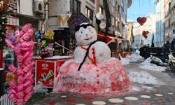 Bolu’da Dev Kardan Adam İlgi Odağı Oldu