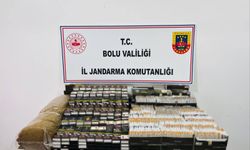 Bolu'da binlerce kaçak makaron ve tütün ele geçirildi