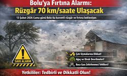 Bolu’ya Fırtına Alarmı: Rüzgâr 70 km/Saate Ulaşacak