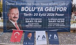 Anahtar Parti Genel Başkanı Yavuz Ağıralioğlu 20 Eylül Pazar günü Bolu'ya geliyor