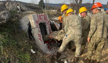 Bolu Komandodan arama ve kurtarma eğitimi