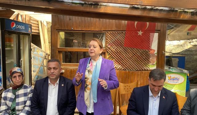 Arzu Aydın Mudurnu’da Muhtarlar ve vatandaşlarla bir araya geldi