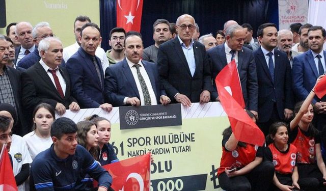 61 spor kulübüne 2 milyon 265 bin lira destek