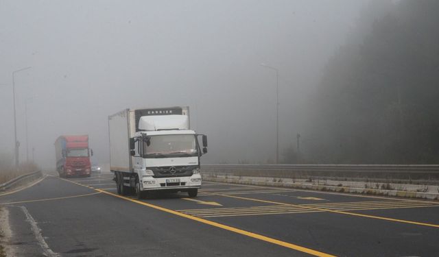 Bolu Dağı'nda Sis Alarmı