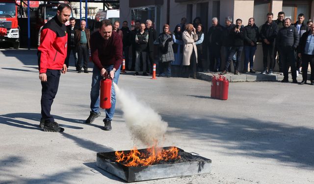 Bolu Orman Bölge Müdürlüğü Personeline Yönelik Yangın Tatbikatı