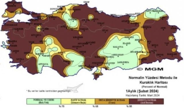 Bolu’da kuraklık kapıda! Kuraklık alan haritasında Bolu’da var