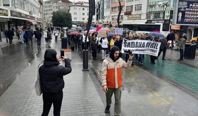 Bolu'da emeklilerden protesto!