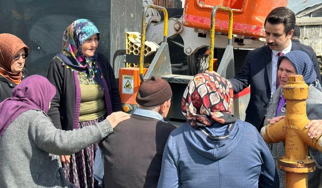 Feruz Köyünde çıkan yangın incelendi