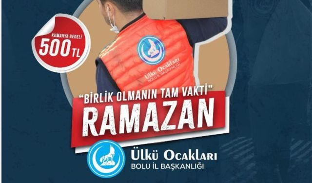 Ülkü Ocakları Bolu İl Başkanlığı'ndan İhtiyaç Sahiplerine Ramazan Ayı Yardımı