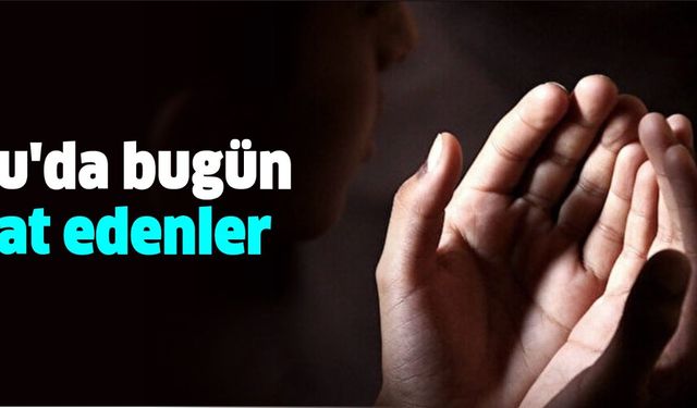 Bolu'da bugün (20 Nisan 2024) vefat edenler