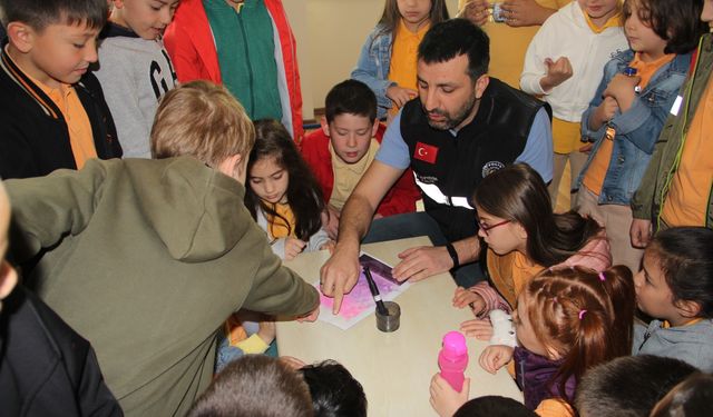 İzzet Baysal İlkokulu Öğrencileri Emniyet Müdürlüğü'nde Meslek Tanıtımı Gezisi Gerçekleştirdi