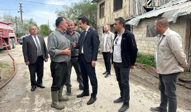 Mudurnu Kaymakamı Ayhan KALAYCIOĞLU, Yangın Bölgesinde İncelemelerde Bulundu