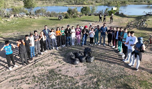 Kıbrıscık Sporcuları, Nadas Gölü'nde Çevre Temizliği İle Bilinç Oluşturdu