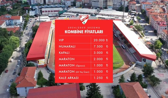 Boluspor Kombine bilet fiyatları resmen açıklandı