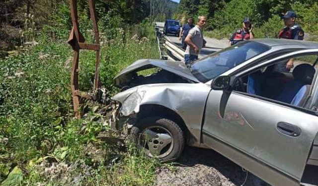 Bu yol çok tehlikeli: Abant yolunda kaza