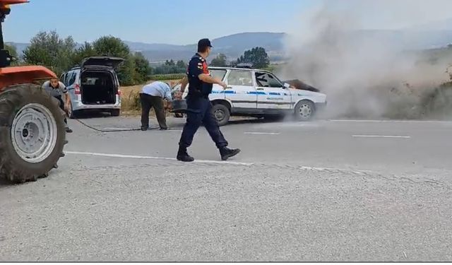 Toros önce kaza yaptı, Sonra alev aldı