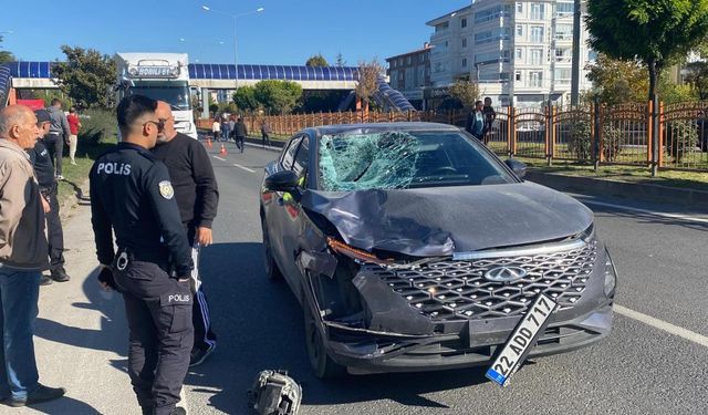 Bolu’da yola aniden çıkan 14 yaşındaki çocuğa otomobil çarptı