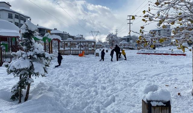 Bolu'da kar kalınlığı 30 santimetreye ulaştı