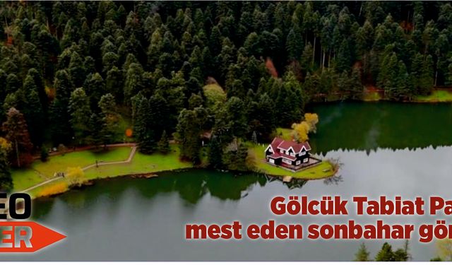 Gölcük Tabiat Parkı'nda mest eden sonbahar görüntüsü