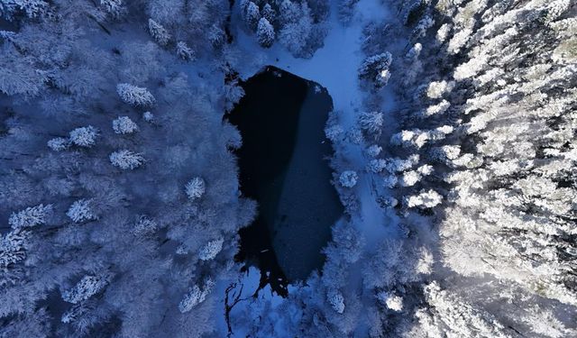 Bolu’nun dağlarında eşsiz manzara