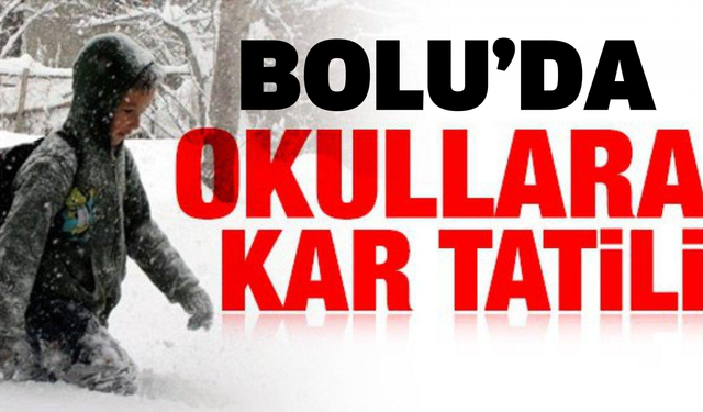 Bolu Valiliği duyurdu! Okullar Bolu’da Tatil