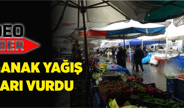 Aniden bastıran yağmur hayatı olumsuz etkiledi