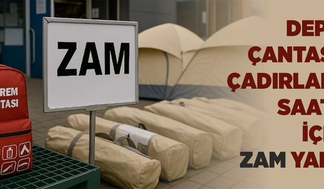 Deprem çantası ve çadırlarına saatler içinde zam yapıldı