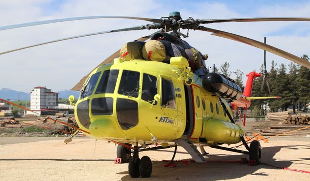 Yangın söndürme helikopteri Bolu'da konuşlandırıldı