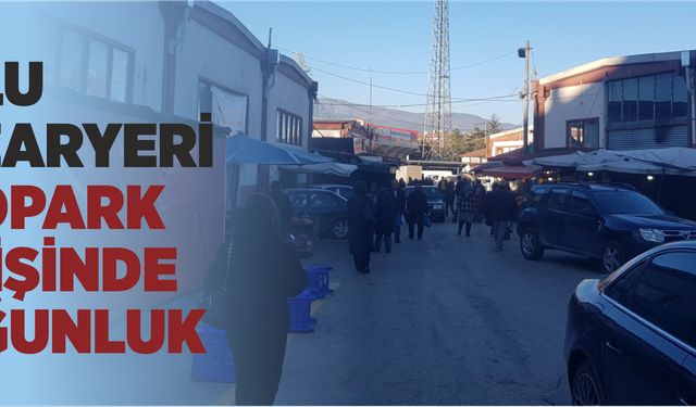 Bolu Pazaryeri Otopark Girişinde Yoğunluk