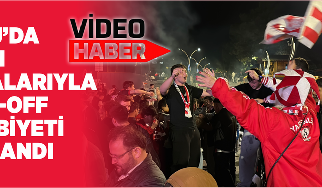 Bolu’da oyun havalarıyla play-off galibiyeti kutlandı