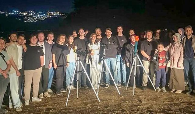 SUBÜ’lü öğrenciler, Eta Aquarid meteor yağmurunu gözlemledi