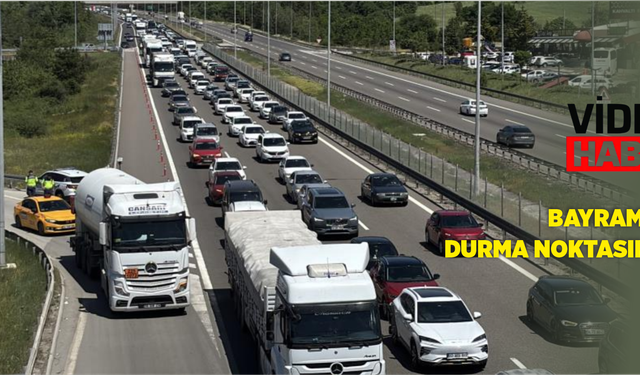 Bayram trafiği durma noktasına geldi