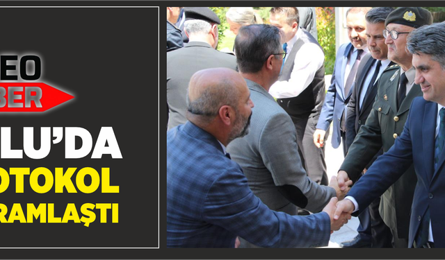 Bolu’da protokol bayramlaştı